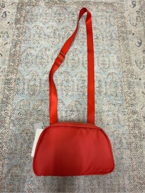 a new day Red nylon Crossbody Bag with Adjustable Strap